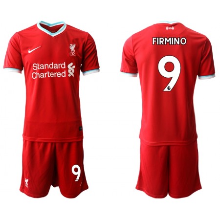 Fußballtrikots Liverpool Roberto Firmino 9 Kinder 2020-2021 Kurzarm Heimtrikotsatz kaufen
